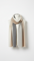 Cashmere Wrap Scarf in Cloud Grey